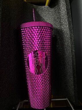 Starbucks Metallic Studded Tumbler - Magenta gorgeous, rare find NWT